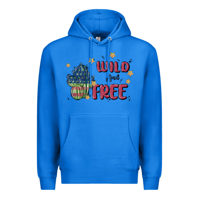 Wild And Free Premium Hoodie by MaliasSmallBusiness | Teevron