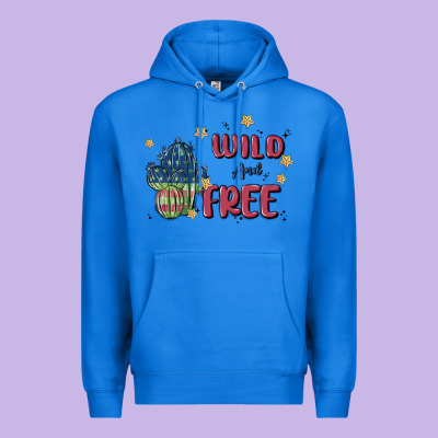 Wild And Free Premium Hoodie Designed By Maliassmallbusiness