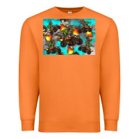 Carrot Dinosaur monster truck Premium Sweatshirt - Artiststas