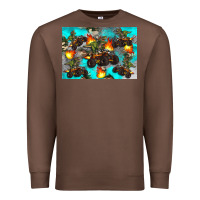 Chestnut Dinosaur monster truck Premium Sweatshirt - Artiststas
