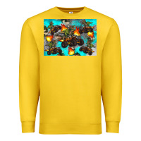 Lemon Dinosaur monster truck Premium Sweatshirt - Artiststas