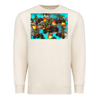 Sandshell Dinosaur monster truck Premium Sweatshirt - Artiststas