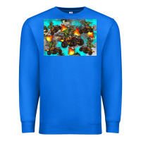 True Royal Dinosaur monster truck Premium Sweatshirt - Artiststas
