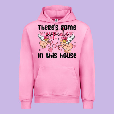 There's Some Cupid's In This House Urban Hoodie Designed By Maliassmallbusiness
