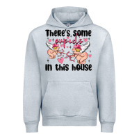 Heather Grey there's some cupid's in this house Urban Hoodie - MaliasSmallBusiness
