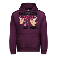 Mauve Wine there's some cupid's in this house Urban Hoodie - MaliasSmallBusiness