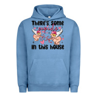 Pigment Pebble Blue there's some cupid's in this house Urban Hoodie - MaliasSmallBusiness