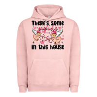 Pigment Salmon there's some cupid's in this house Urban Hoodie - MaliasSmallBusiness