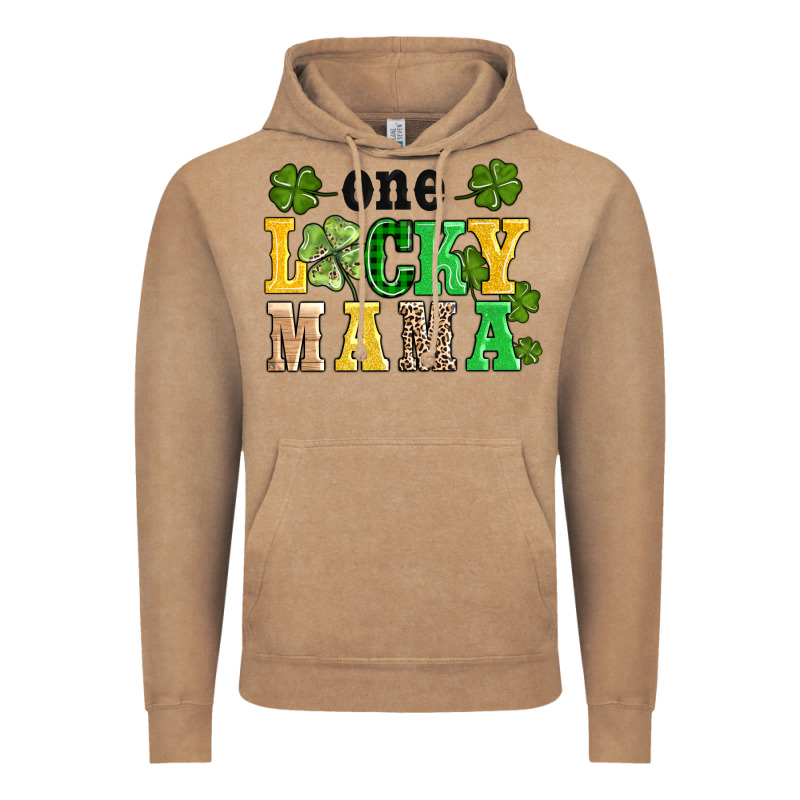 One Lucky Mama Vintage Hoodie by AdoDesignShop | Teevron