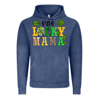 Vintage Denim one lucky mama Vintage Hoodie - AdoDesignShop