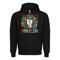 Black somebody's problem Zipper Hoodie - Zillion Design Studio