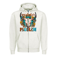 Oatmeal Heather somebody's problem Zipper Hoodie - Zillion Design Studio