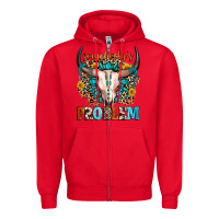 Red somebody's problem Zipper Hoodie - Zillion Design Studio