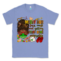 Colony Blue messy bun face mask & getting stuff done  #nurselife Classic Tee - Zillion Design Studio