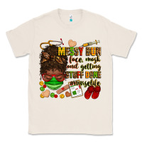 Natural messy bun face mask & getting stuff done  #nurselife Classic Tee - Zillion Design Studio