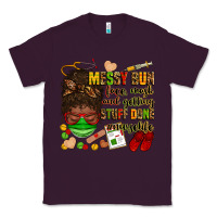 Plum messy bun face mask & getting stuff done  #nurselife Classic Tee - Zillion Design Studio