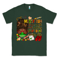 Sports Green messy bun face mask & getting stuff done  #nurselife Classic Tee - Zillion Design Studio