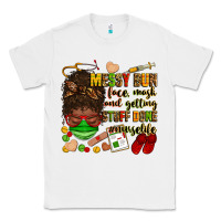 White messy bun face mask & getting stuff done  #nurselife Classic Tee - Zillion Design Studio