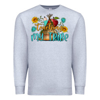 Heather Grey teaching my tribe Premium Sweatshirt - BundleAndBundleShop