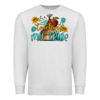 Oatmeal Heather teaching my tribe Premium Sweatshirt - BundleAndBundleShop