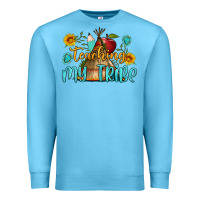 Ocean Blue teaching my tribe Premium Sweatshirt - BundleAndBundleShop
