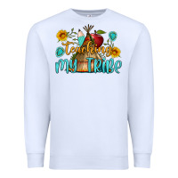 White teaching my tribe Premium Sweatshirt - BundleAndBundleShop