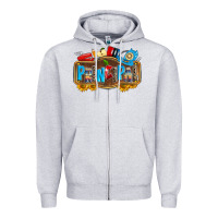 Heather Grey principal Zipper Hoodie - Zillion Design Studio