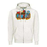 Oatmeal Heather principal Zipper Hoodie - Zillion Design Studio