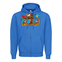 True Royal principal Zipper Hoodie - Zillion Design Studio