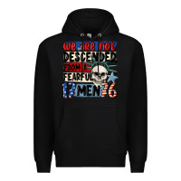 Black we are not descended from a fearful me Premium Hoodie - MaliasSmallBusiness
