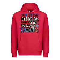 Cardinal we are not descended from a fearful me Premium Hoodie - MaliasSmallBusiness