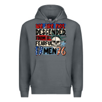 Rock we are not descended from a fearful me Premium Hoodie - MaliasSmallBusiness