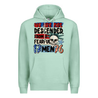 Seafoam we are not descended from a fearful me Premium Hoodie - MaliasSmallBusiness