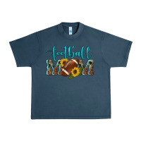Midnight Navy western leopard camouflage sunflowers  glitter mom football Urban Heavy Tee - Artiststas