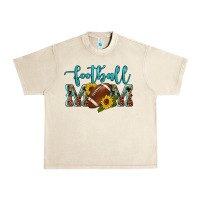 Sandshell western leopard camouflage sunflowers  glitter mom football Urban Heavy Tee - Artiststas