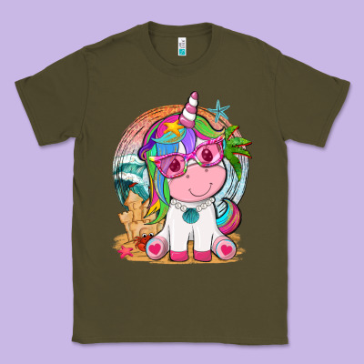 Summer Unicorn Tbw Classic Tee Designed By Texasbilliewilder