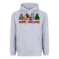 Heather Grey merry christmas tree Heavyweight Hoodie - JahusDesignShop