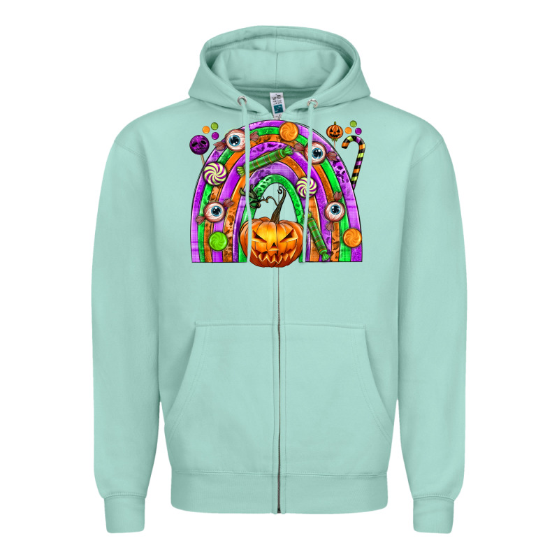 Halloween Rainbow Zipper Hoodie by texasbilliewilder | Teevron