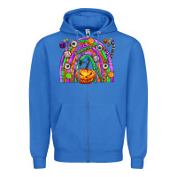True Royal Halloween Rainbow Zipper Hoodie - texasbilliewilder