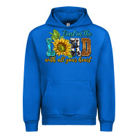 Cobalt trust in the lord with all your heart Urban Hoodie - NancyCooperArtShop