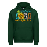 Forest Green trust in the lord with all your heart Urban Hoodie - NancyCooperArtShop