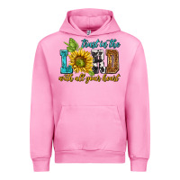 Fuchsia Pink trust in the lord with all your heart Urban Hoodie - NancyCooperArtShop