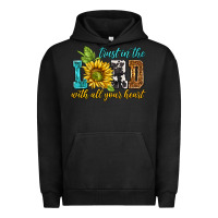 Pigment Black trust in the lord with all your heart Urban Hoodie - NancyCooperArtShop