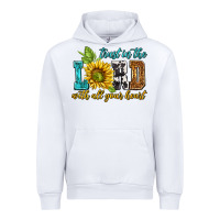 White trust in the lord with all your heart Urban Hoodie - NancyCooperArtShop
