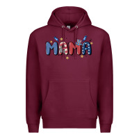 Burgundy 4th july mama Premium Hoodie - MaliasSmallBusiness