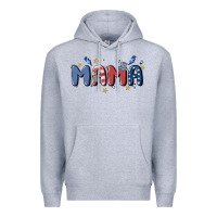 Heather Grey 4th july mama Premium Hoodie - MaliasSmallBusiness