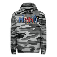 Slate Camo 4th july mama Premium Hoodie - MaliasSmallBusiness