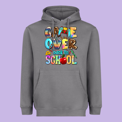 Game Over Back To School Heavyweight Hoodie Designed By Adodesignshop