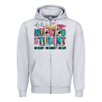 Heather Grey nursing student Zipper Hoodie - Zillion Design Studio
