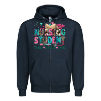 Navy nursing student Zipper Hoodie - Zillion Design Studio